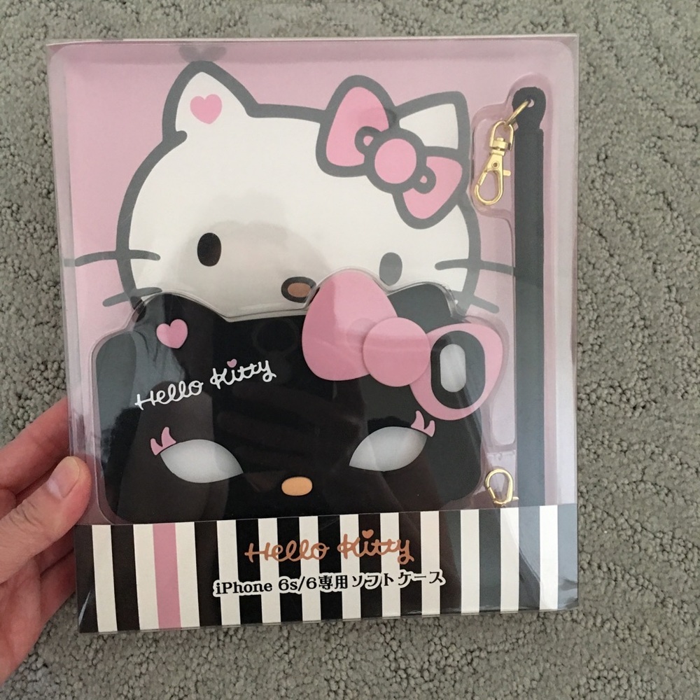 NWT black hello kitty iPhone 6/6S phone case